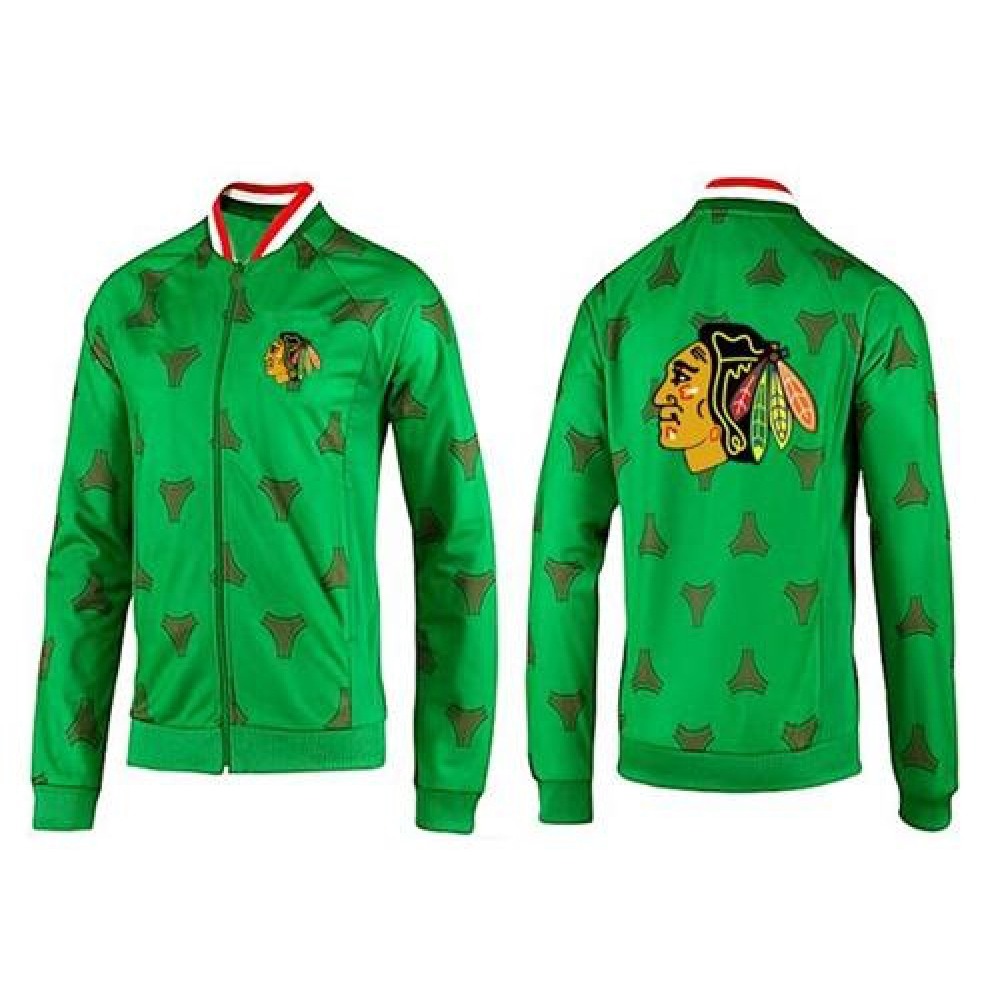 NHL Chicago Blackhawks Zip Jackets Green-2 1