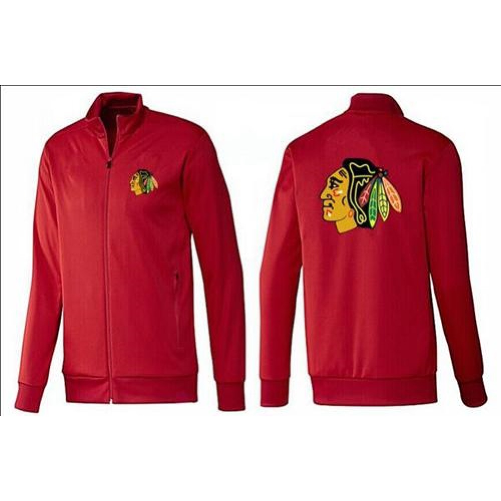 NHL Chicago Blackhawks Zip Jackets Red 1