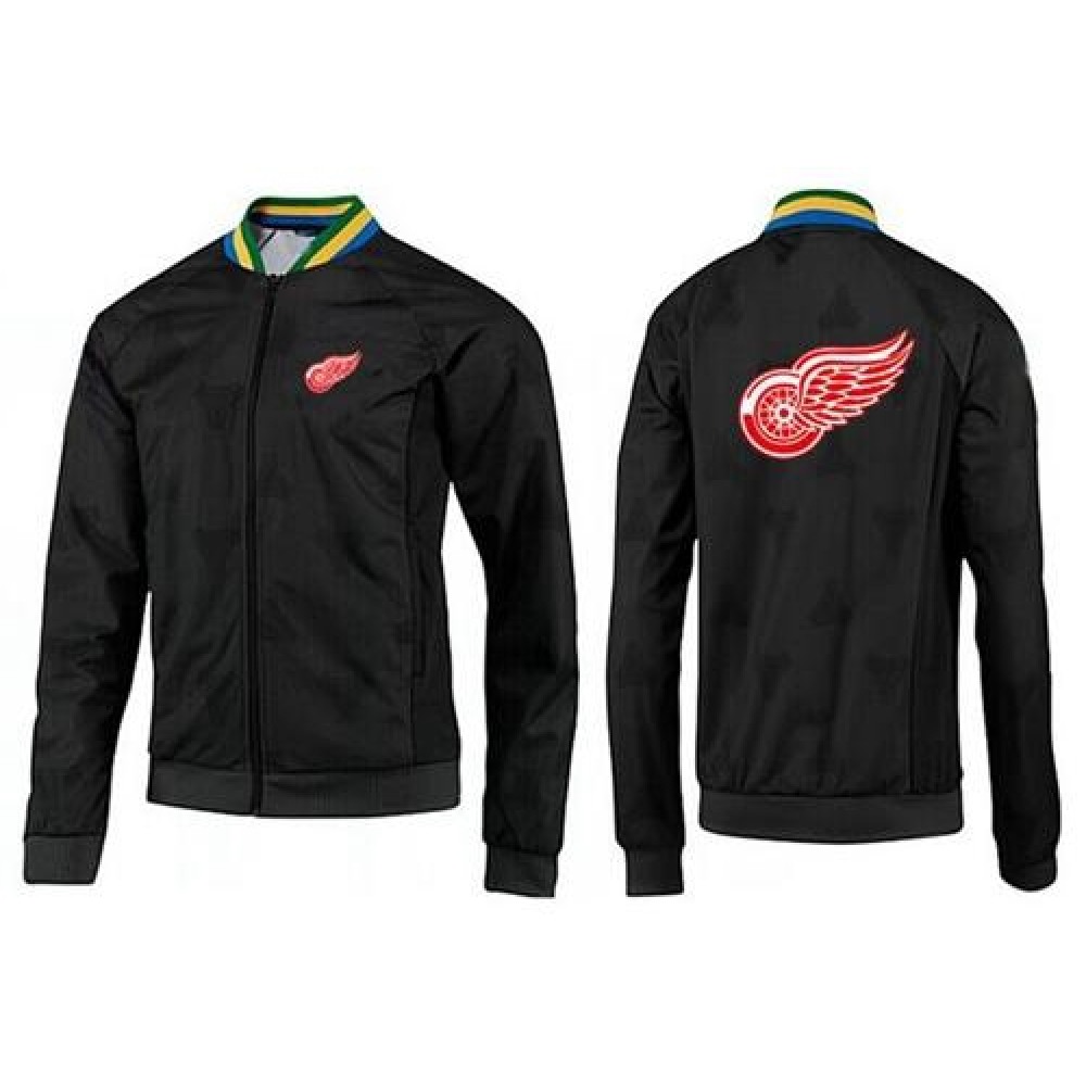NHL Detroit Red Wings Zip Jackets Black-3 1