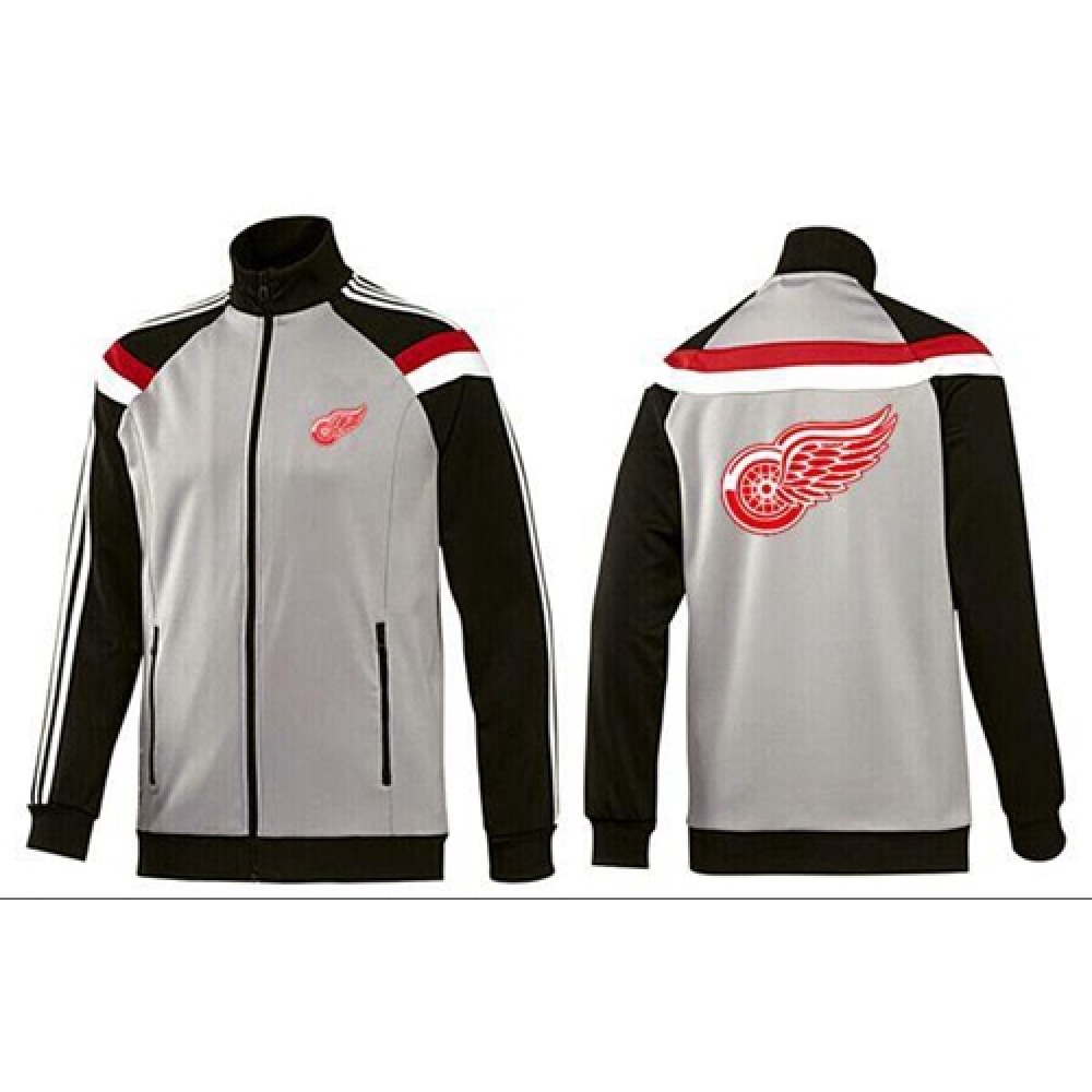 NHL Detroit Red Wings Zip Jackets Grey 1