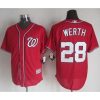 Nationals #28 Jayson Werth Red New Cool Base Stitched MLB Jersey