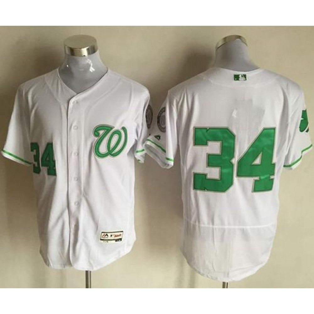 Nationals #34 Bryce Harper White Celtic Flexbase Authentic Collection Stitched MLB Jersey 1