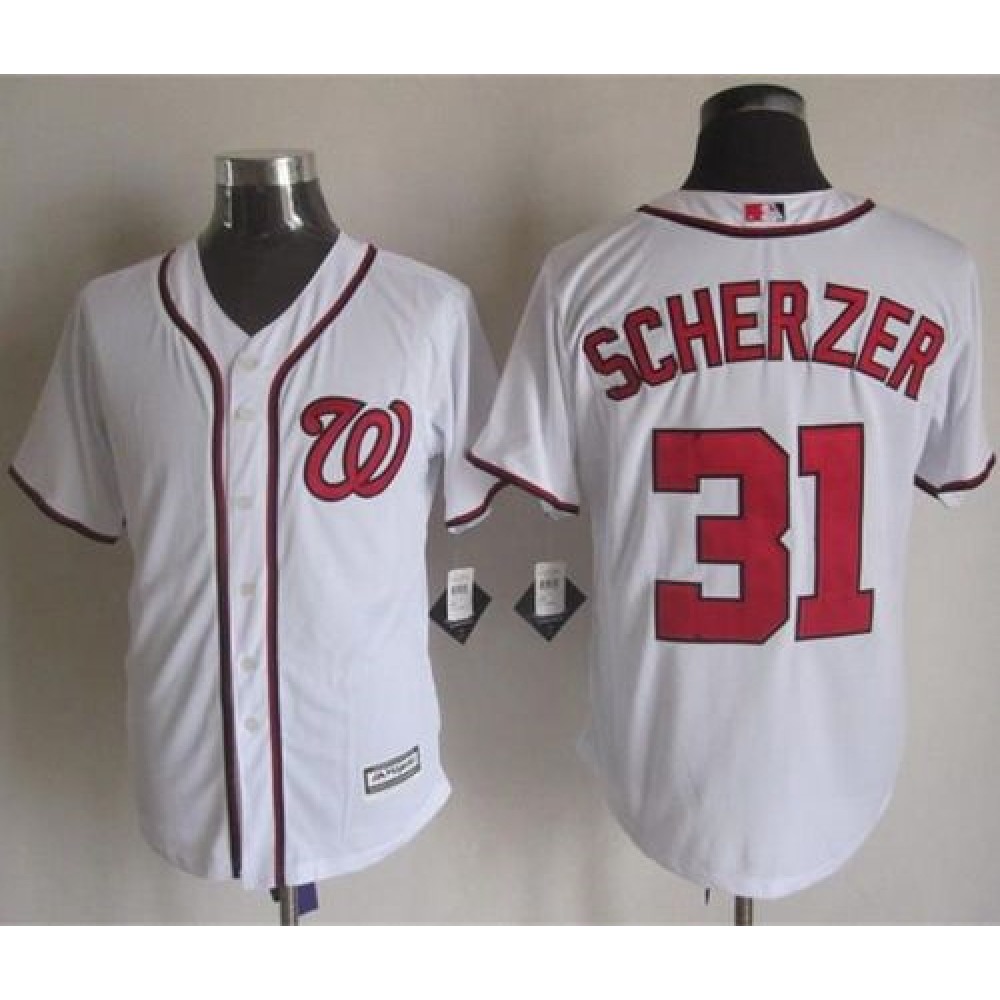 Nationals #34 Bryce Harper White New Cool Base Stitched MLB Jersey 1