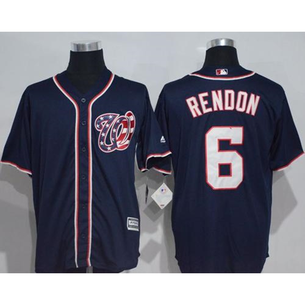 Nationals #6 Anthony Rendon Navy Blue New Cool Base Stitched MLB Jersey 1