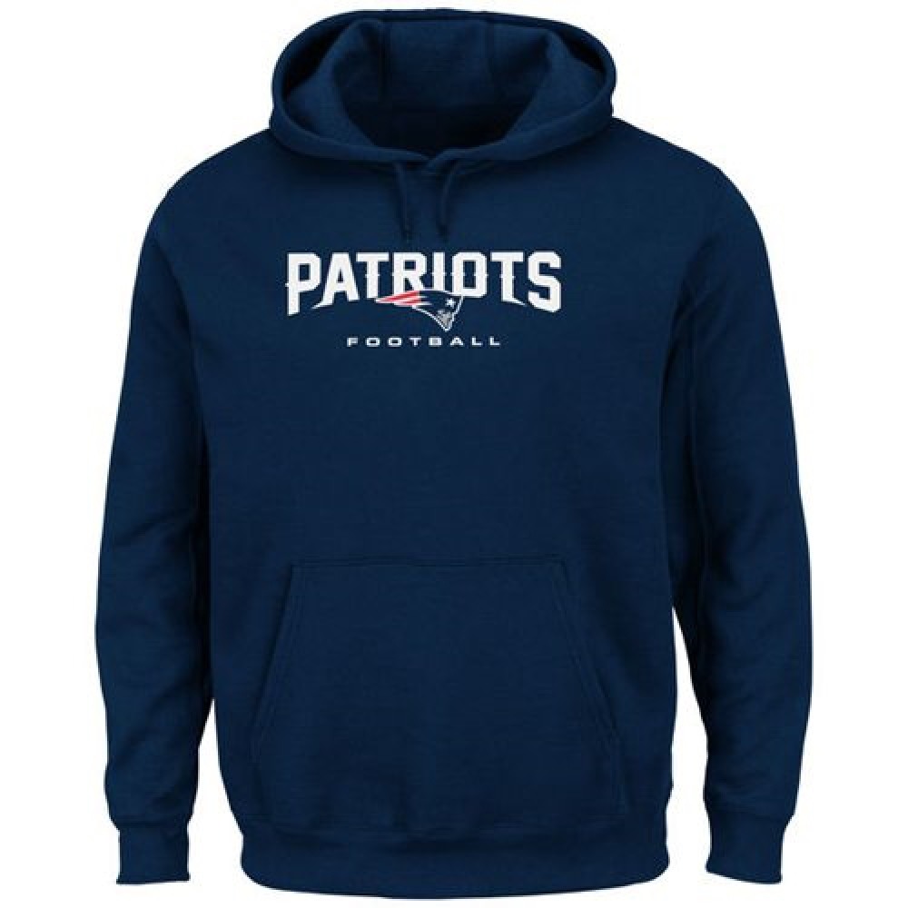 New England Patriots Critical Victory Pullover Hoodie Navy Blue 1