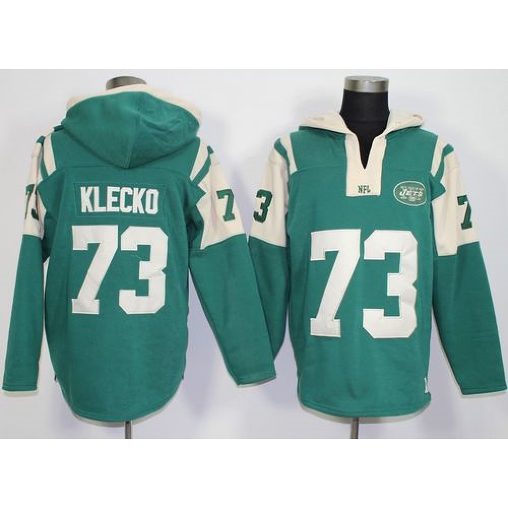 New York Jets #73 Joe Klecko Green Player Winning Method Pullover NFL Hoodie 1