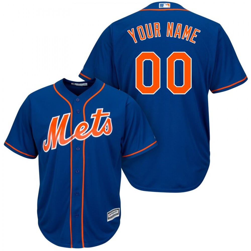 New York Mets Personalized Blue stitched MLB Jersey 1