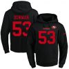 49ers #53 NaVorro Bowman Black Name & Number Pullover NFL Hoodie