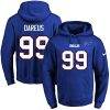 Bills #99 Marcell Dareus Royal Blue Name & Number Pullover NFL Hoodie