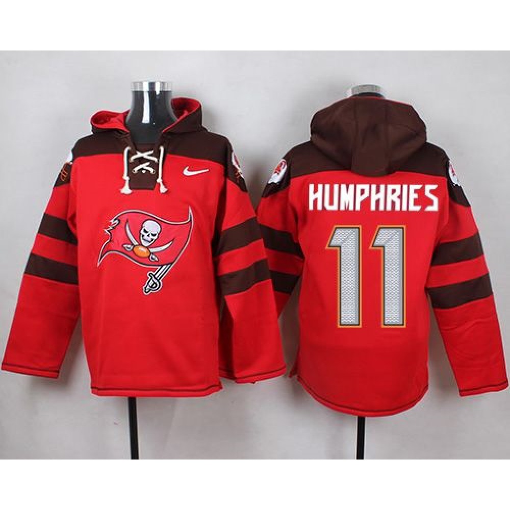 Buccaneers #11 Adam Humphries Red Player Pullover NFL Hoodie 1