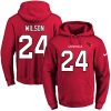 Cardinals #24 Adrian Wilson Red Name & Number Pullover NFL Hoodie