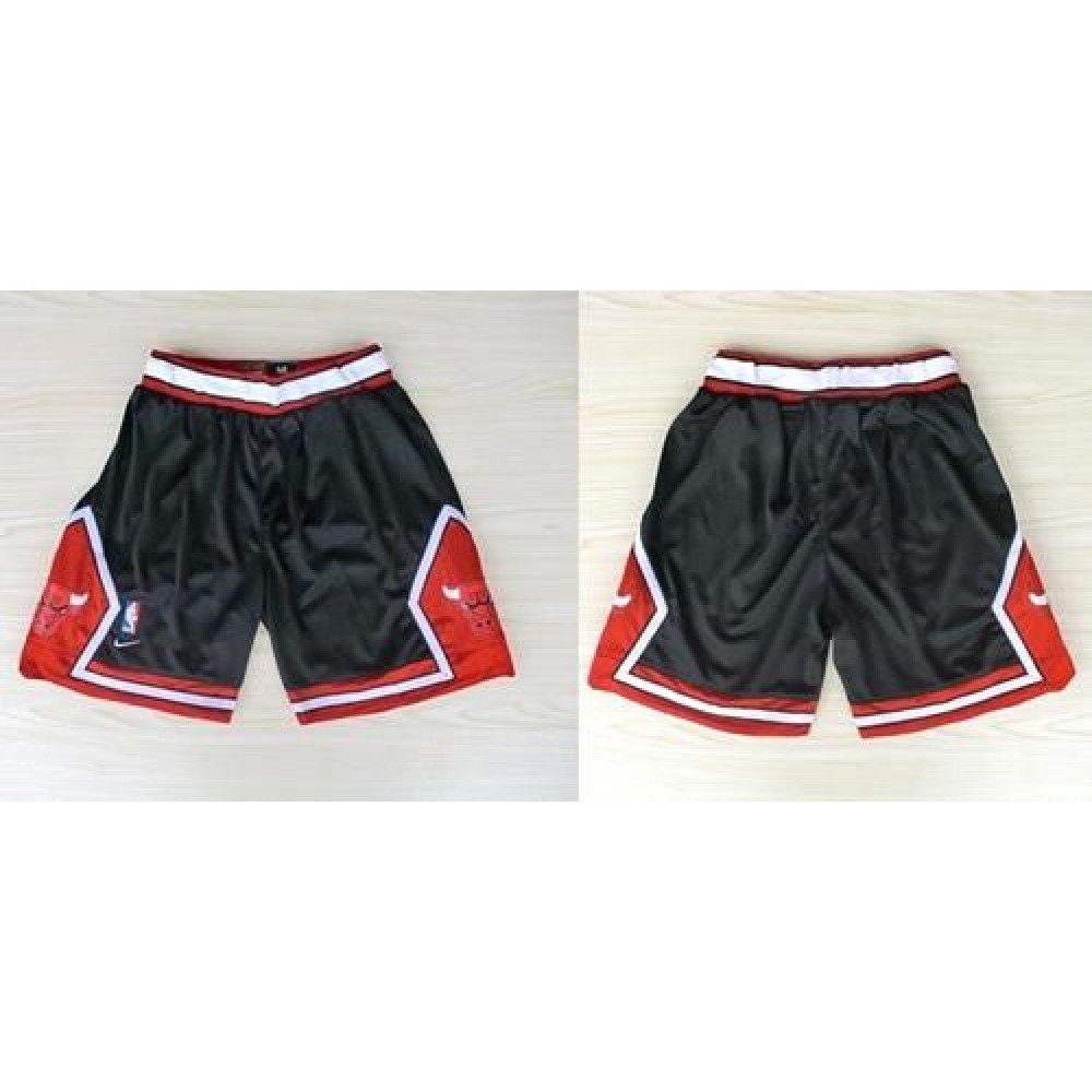 Chicago Bulls Black NBA Shorts 1