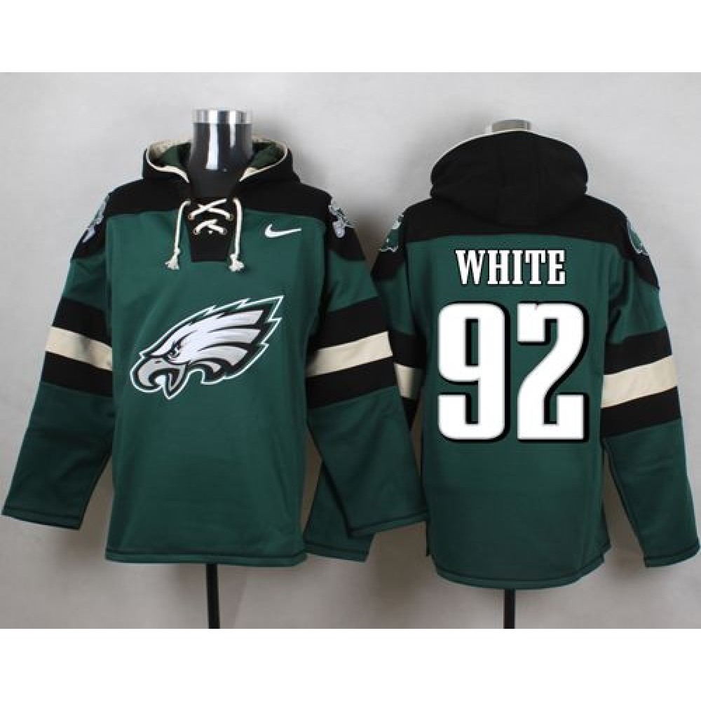Eagles #92 Reggie White Midnight Green Player Pullover NFL Hoodie 1