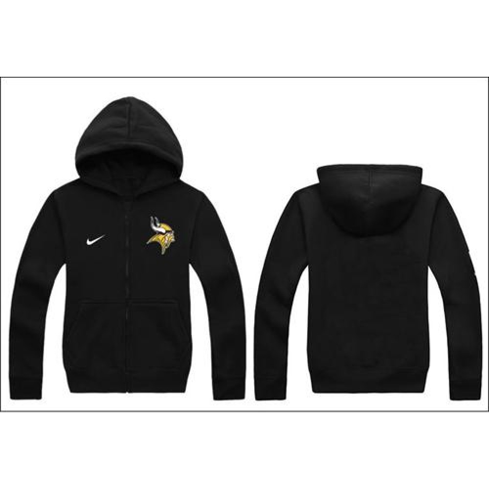 Minnesota Vikings Authentic Logo Hoodie Black 1