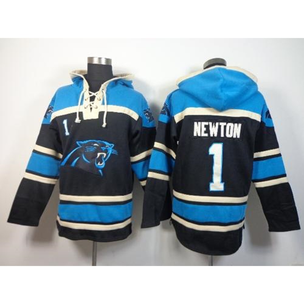 Panthers #1 Cam Newton Black Sawyer Hoodie Sweatshirt NFL Hoodie 1