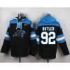 Panthers #92 Vernon Butler Black Player Pullover NFL Hoodie