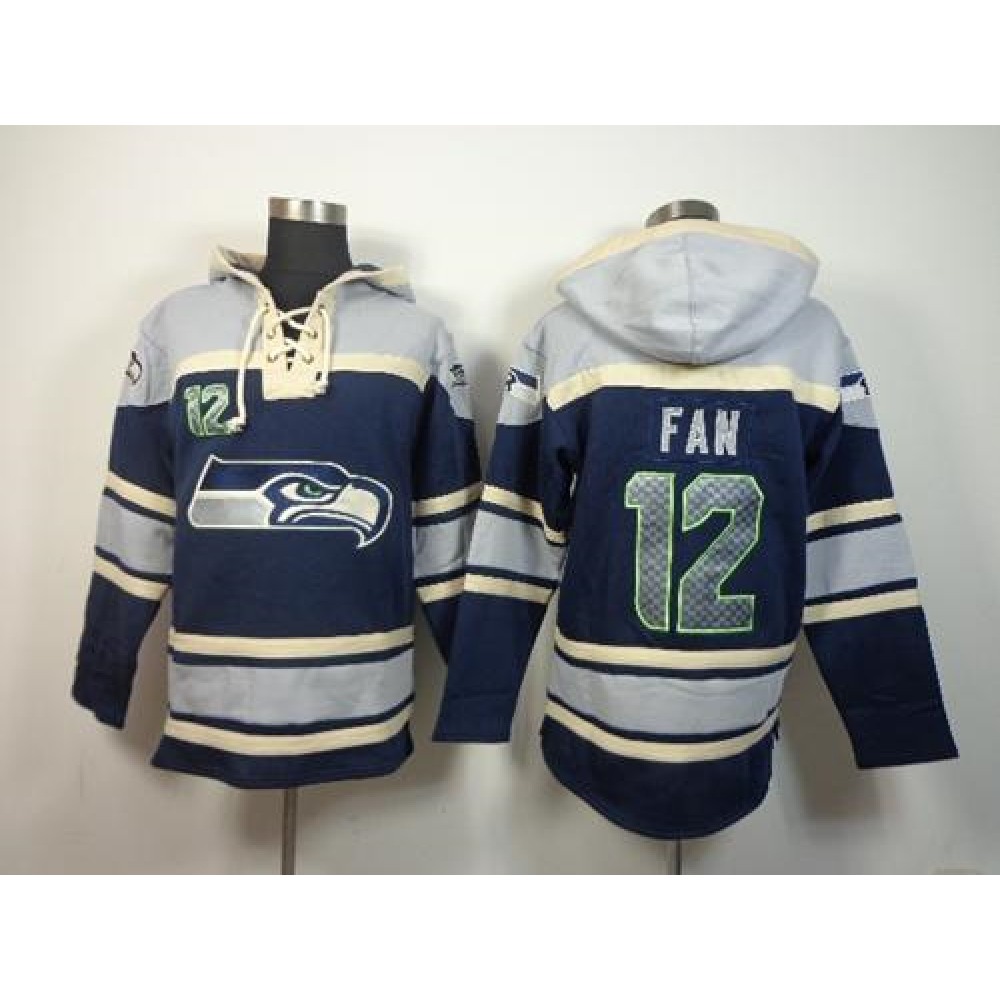 Seahawks #12 Fan Navy Blue Sawyer Hoodie Sweatshirt NFL Hoodie 1