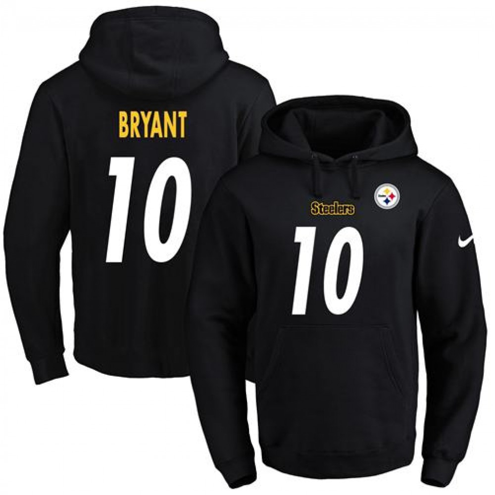 Steelers #10 Martavis Bryant Black Name & Number Pullover NFL Hoodie 1