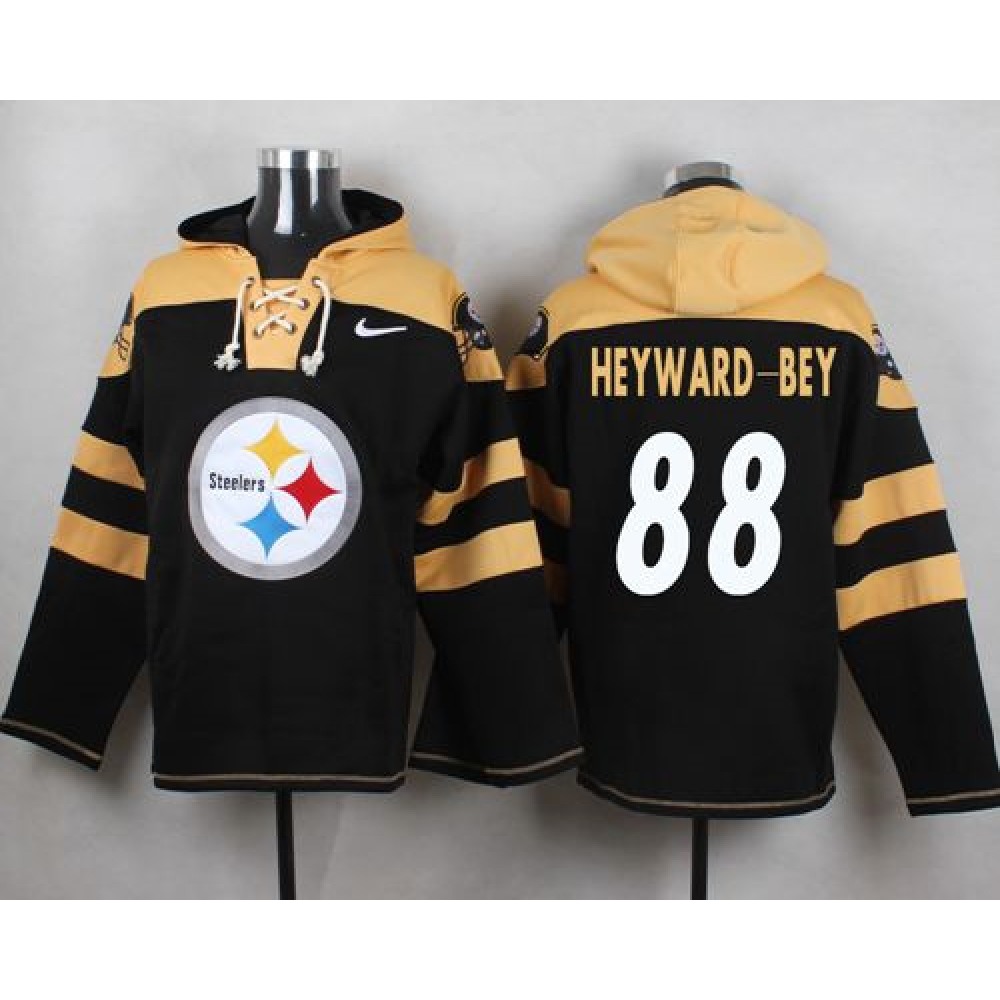 Steelers #88 Darrius Heyward-Bey Black Player Pullover NFL Hoodie 1