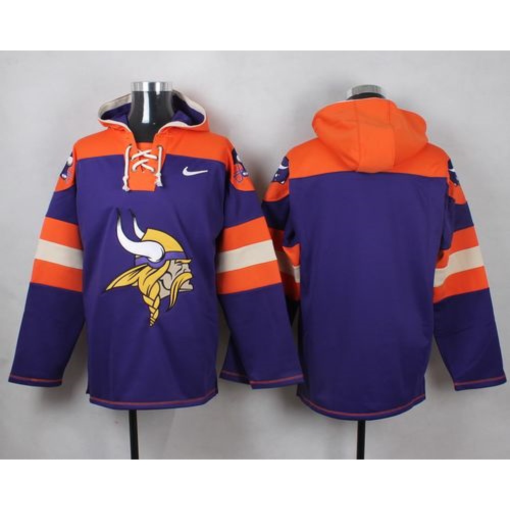 Vikings Blank Purple Player Pullover NFL Hoodie 1