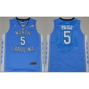 North Carolina #5 Marcus Paige Blue Basketball Stitched NCAA Jersey