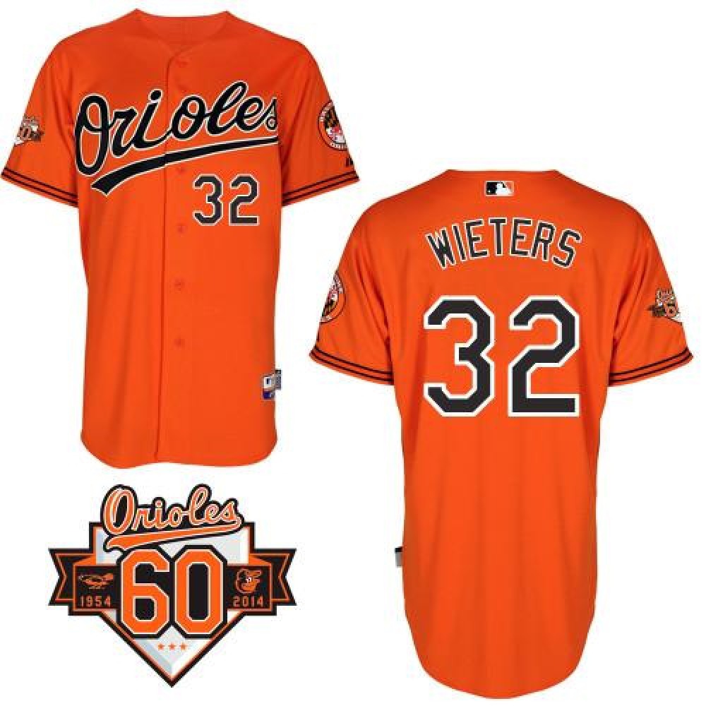 Orioles #32 Matt Wieters Orange Cool Base Stitched MLB Jersey 1