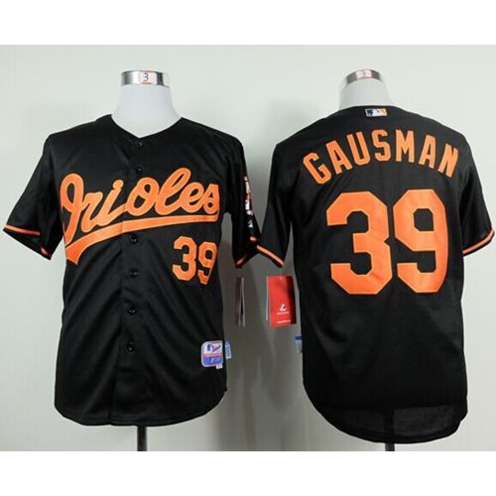 Orioles #39 Kevin Gausman Black Cool Base Stitched MLB Jersey 1