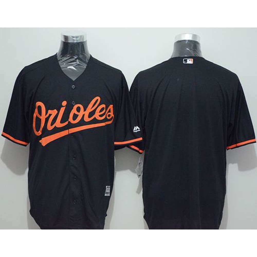 Orioles Blank Black New Cool Base Stitched MLB Jersey 1