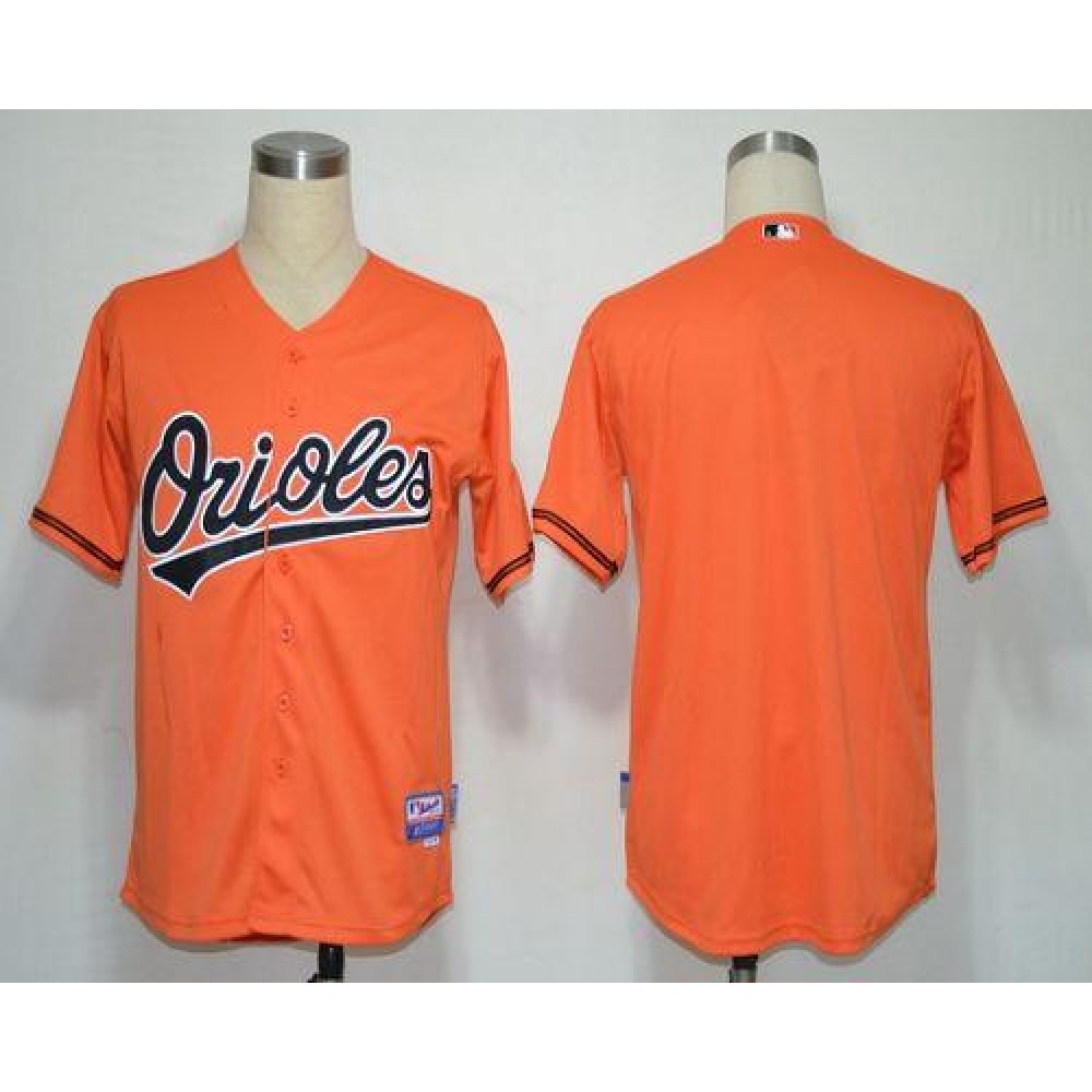 Orioles Blank Orange Cool Base Stitched MLB Jersey 1