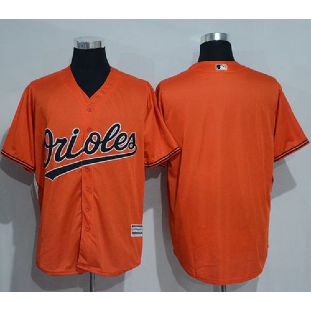 Orioles Blank Orange New Cool Base Stitched MLB Jersey 1