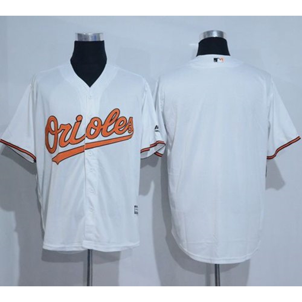 Orioles Blank White New Cool Base Stitched MLB Jersey 1