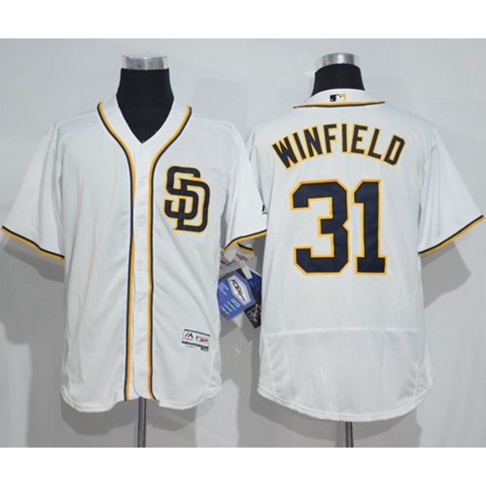 Padres #31 Dave Winfield White Flexbase Authentic Collection Stitched MLB Jersey 1