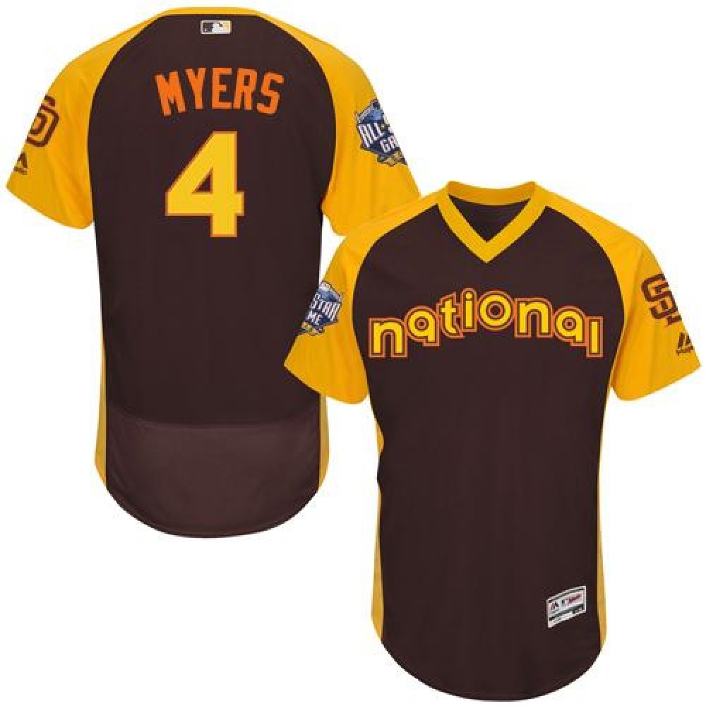 Padres #4 Wil Myers Brown Flexbase Authentic Collection 2016 All-Star National League Stitched MLB Jersey 1