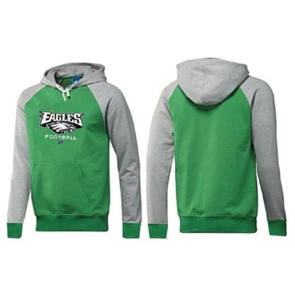 Philadelphia Eagles Critical Victory Pullover Hoodie Green & Grey 1