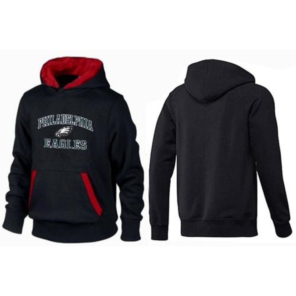 Philadelphia Eagles Heart & Soul Pullover Hoodie Black & Red 1