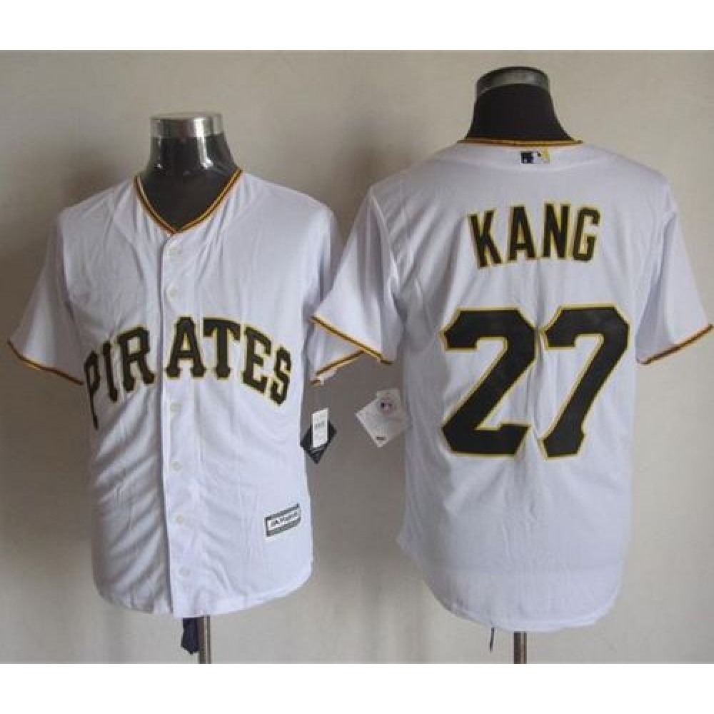 Pirates #27 Jung-ho Kang White New Cool Base Stitched MLB Jersey 1