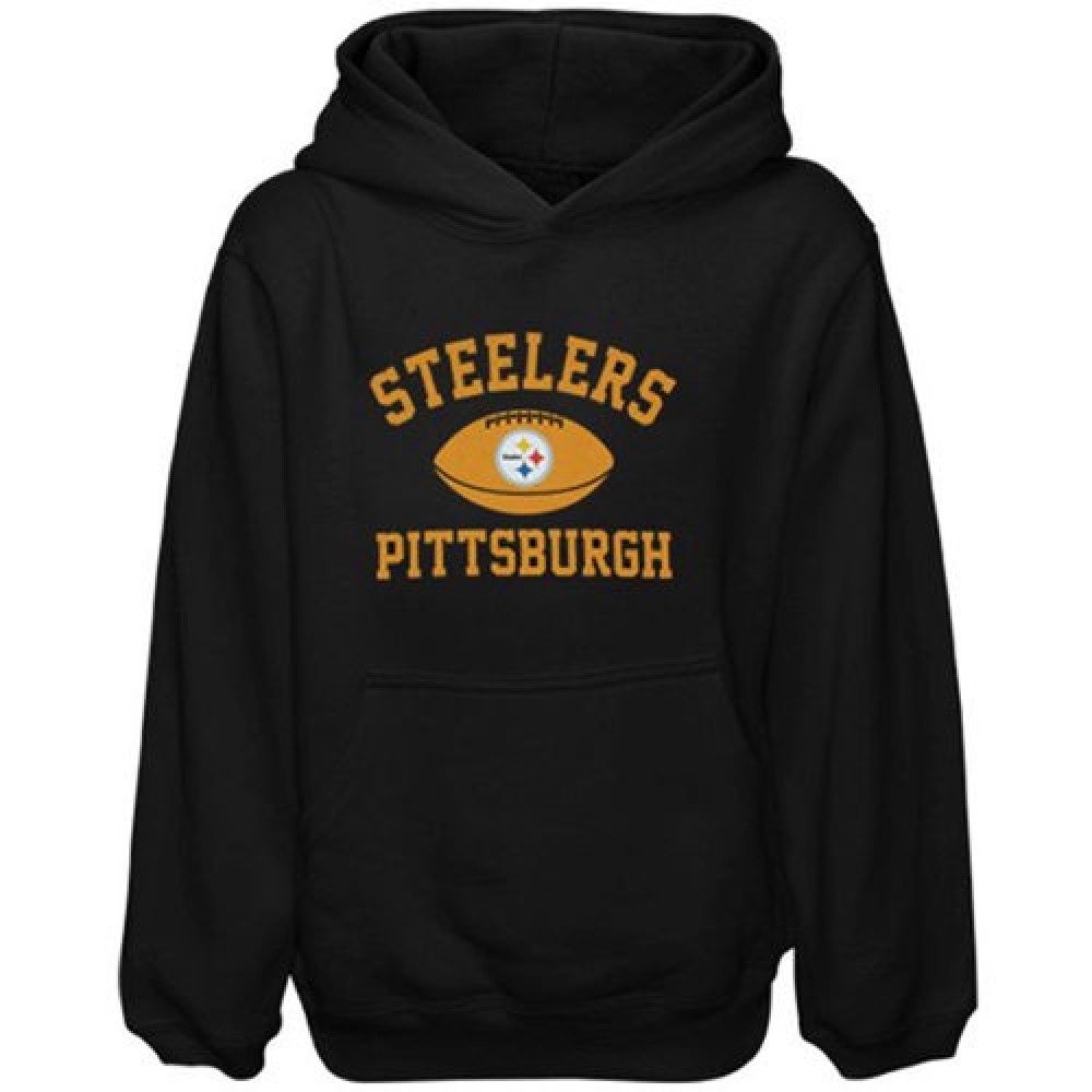 Pittsburgh Steelers Preschool Standard Issue Pullover Hoodie Black 1