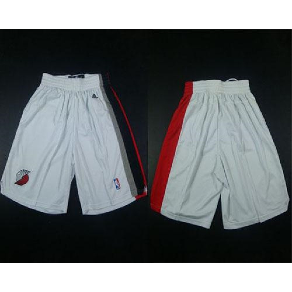 Portland Trail Blazers White Shorts 1