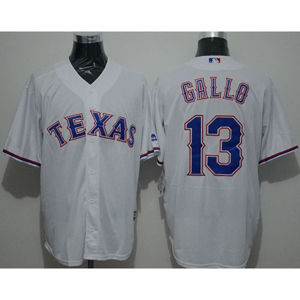 Rangers #13 Joey Gallo White New Cool Base Stitched MLB Jersey 1