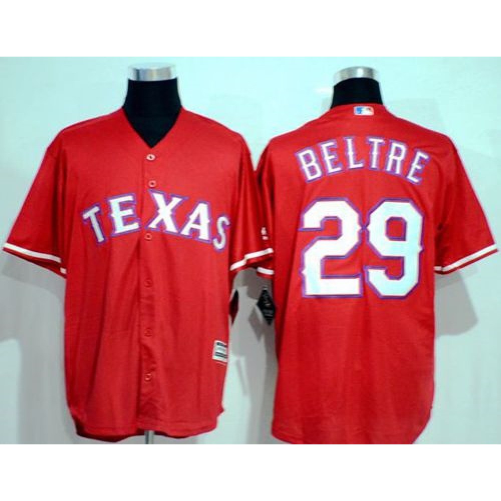 Rangers #29 Adrian Beltre Red New Cool Base Stitched MLB Jersey 1