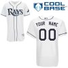 Rays Customized Authentic White Cool Base MLB Jersey