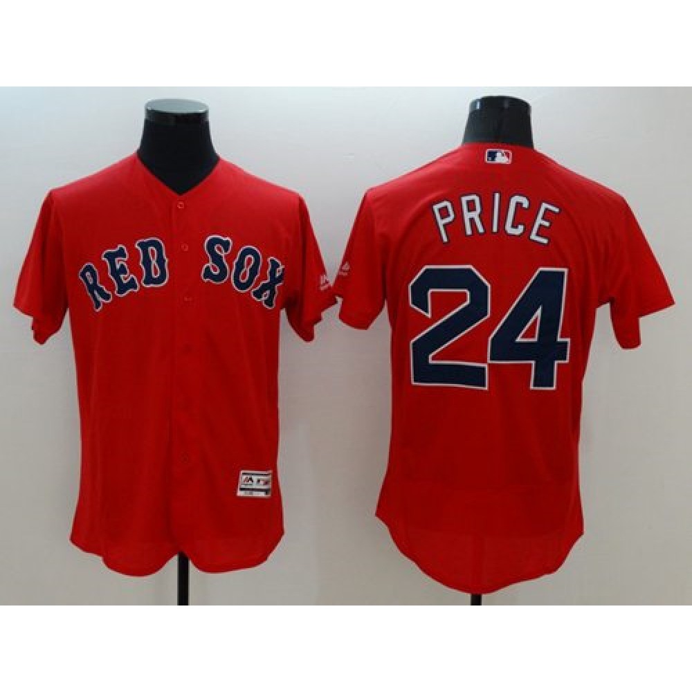 Red Sox #24 David Price Red Flexbase Authentic Collection Stitched MLB Jersey 1