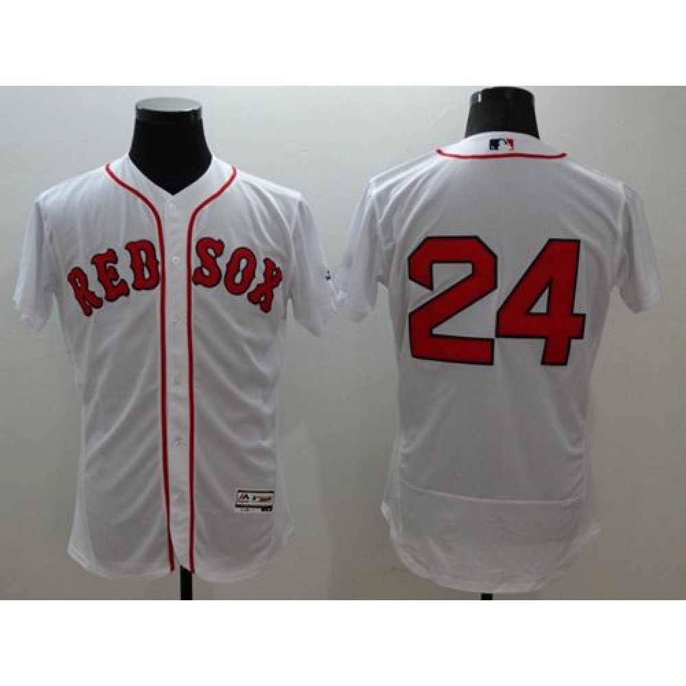 Red Sox #24 David Price White Flexbase Authentic Collection Stitched MLB Jersey 1
