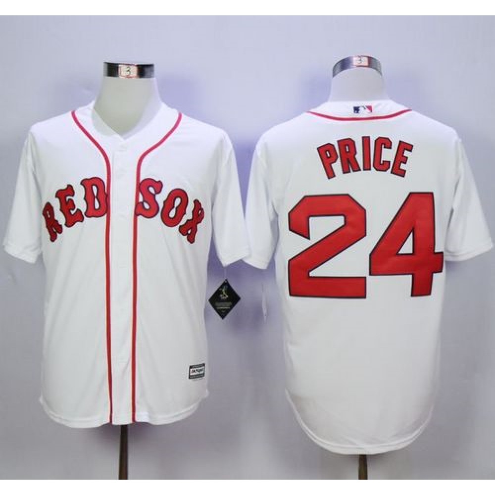 Red Sox #24 David Price White New Cool Base Stitched MLB Jersey 1