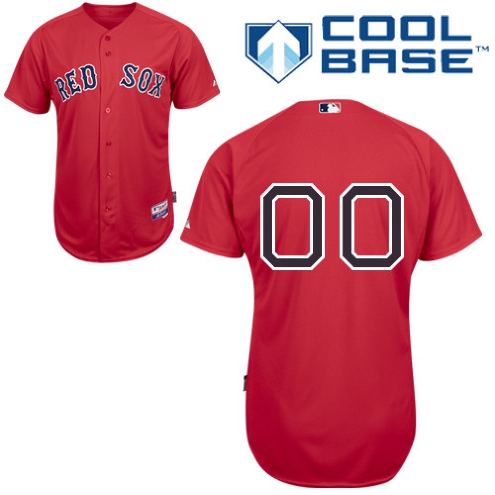 Red Sox Personalized Authentic Red MLB Jersey 1