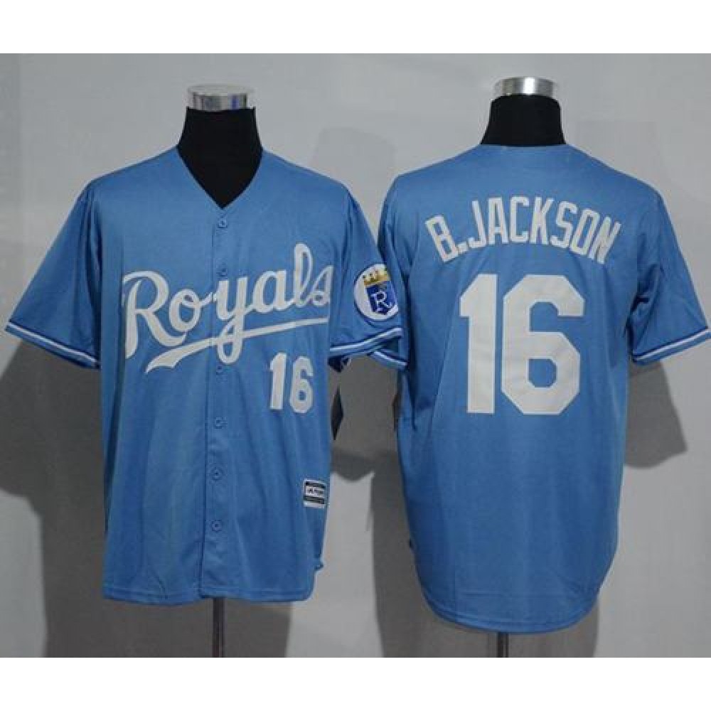 Royals #16 Bo Jackson Light Blue New Cool Base Alternate 1 Stitched MLB Jersey 1