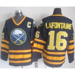 Sabres #16 Pat Lafontaine Navy Blue CCM Throwback Stitched NHL Jersey