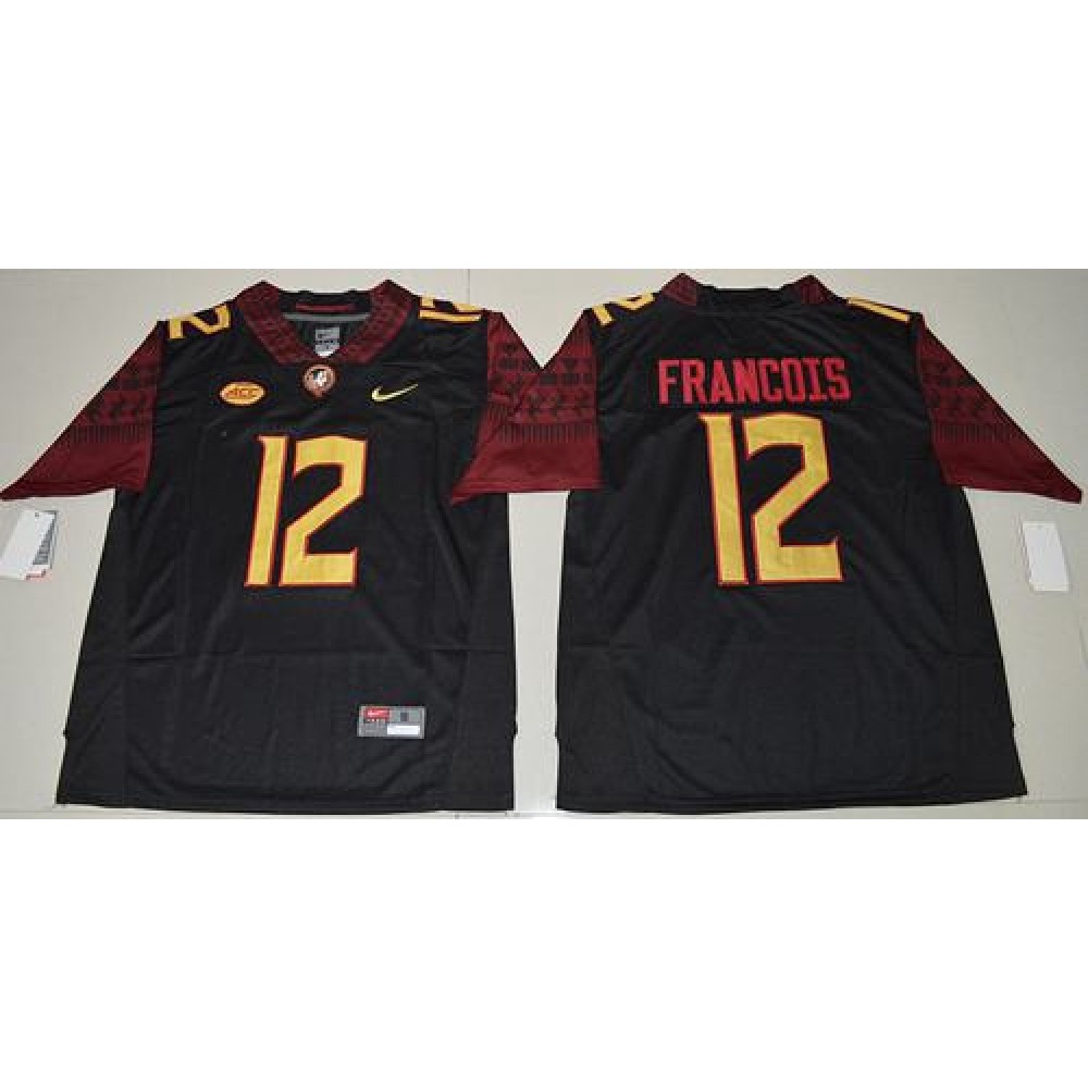 Seminoles #12 Deondre Francois Black Limited Stitched NCAA Jersey 1