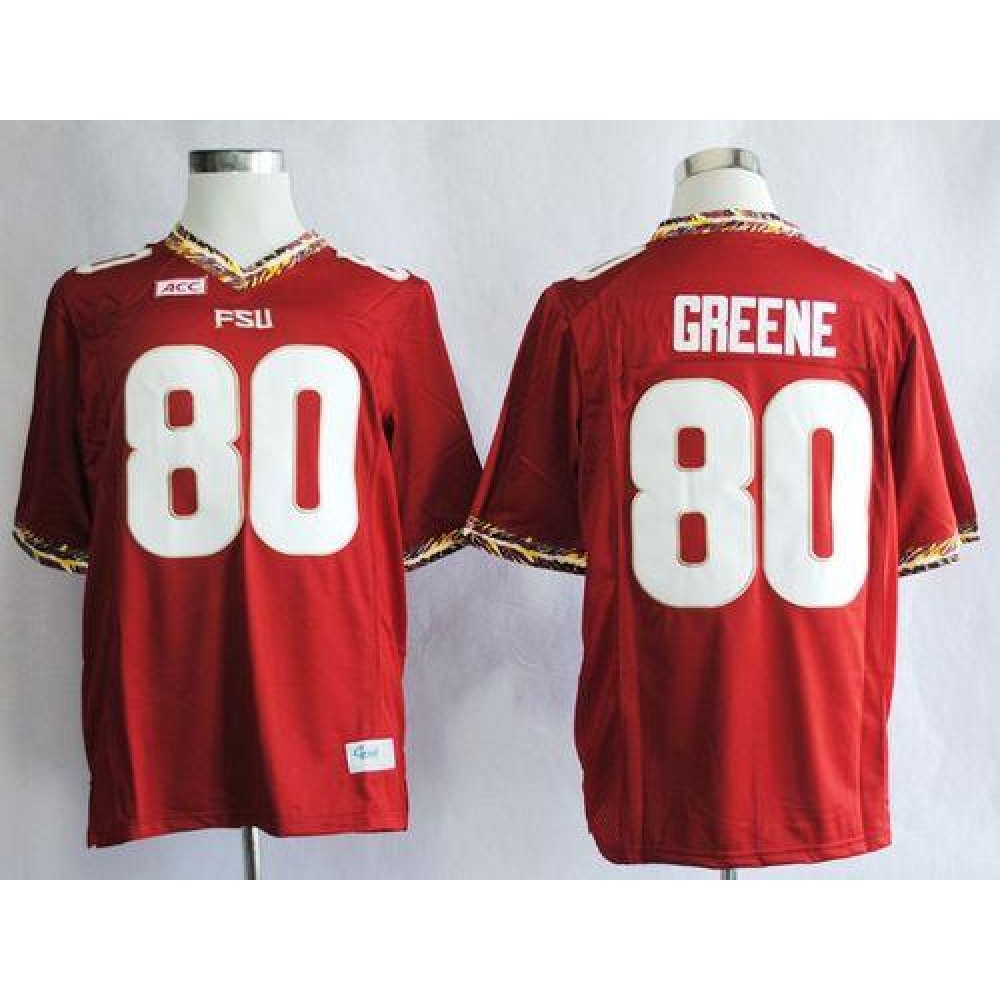 Seminoles #80 Rashad Greene Red Stitched NCAA Jersey 1