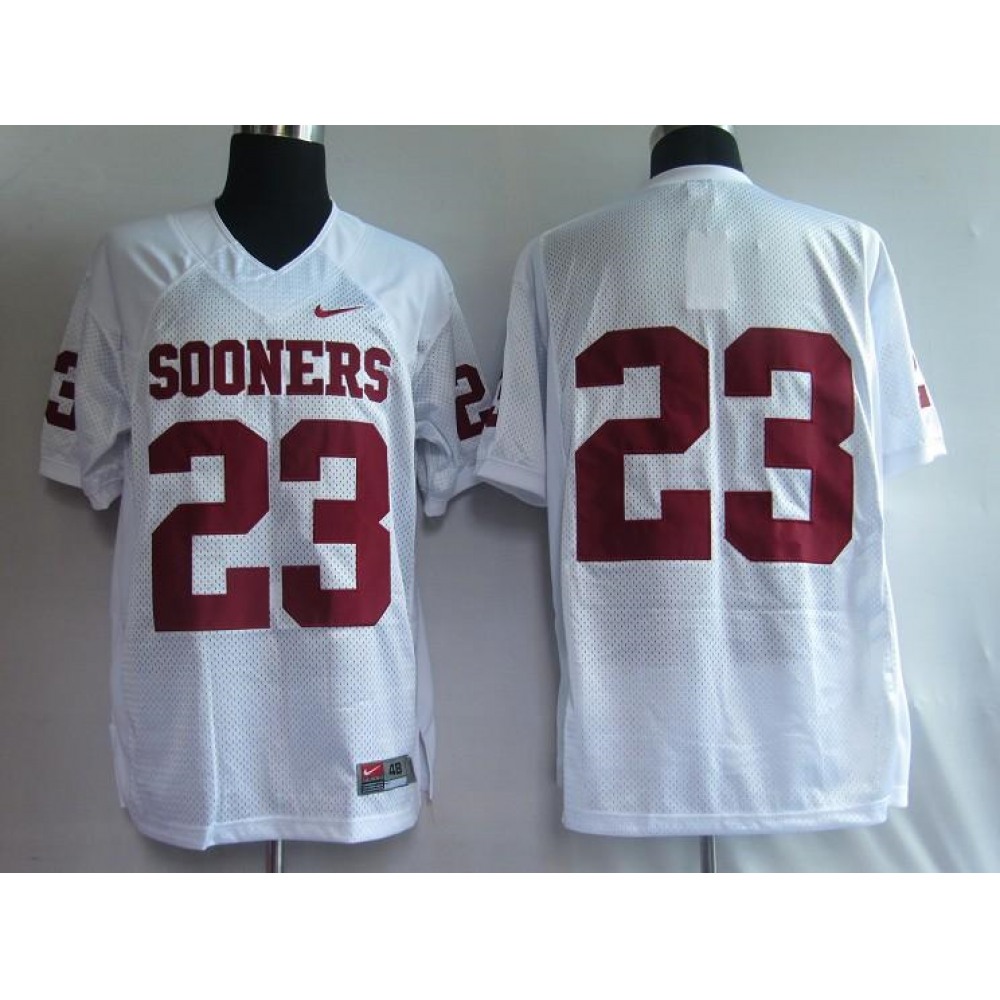 Sooners #23 Allen Patrick White Stitched NCAA Jersey 1
